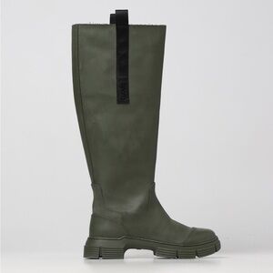 Ganni 45 mm Tall Rubber Rain Boots